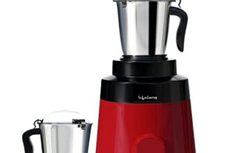Lifelong Hulk 1200 W Mixer Grinder| 2 Stainless Steel Jars (Liquidizing And Dry Grinding Jar) | Abs Body| 3 Speed Operation With Whip (2 Years Warranty, Black, Llmg1000)
