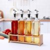LIJIE 500 ml Cooking Oil Dispenser Set(Pack of 4)