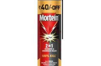 Mortein 600 Ml – 2 In 1 Mosquito Killer & Cockroach Killer Spray – 600Ml | All Insect Killer | Lemon Fragrance | 100% Kill Guarantee | Mosquito Repellent, Mosquito Spray Aerosol