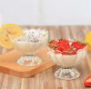 K P Plastic Plastic Dessert Bowl Ice Cream Cup 12Pcs Set Plastic Disposable Dessert Bowl(Pack Of 12, Clear)