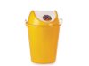 Aristo Swing Garbage Waste Dustbin Trash Bucket 60 Liters Yellow Color Can Be Used For Garbage Waste Management (Wet & Dry)