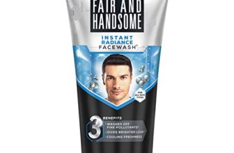 Fair And Handsome Instant Radiance Face Wash | Pro-Peptide | Instant Radiance| Washes Of Fine Pollutants | Cooling Freshness | 150G