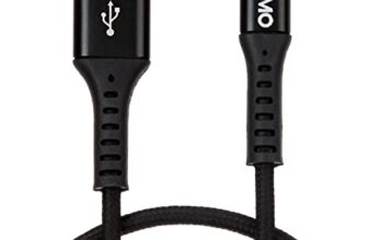 Amazon Brand – Solimo Fast Charging Braided Type C Data Cable Joint, Suitable For All Supported Mobile Phones (1 Meter, Black)