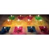 Primelife 12 Designer Plastic Transparent Diwali Special Colourful Reflection Oil Diya Combo