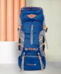 METRONAUT Adventure Series Hiking/Camping/Travel Bag with Rain Cover Rucksack – 65 L(Blue)