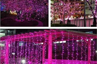 Lexton 40 Feet Long 40 Led Power Pixel Serial String/Fairy Light | Plug Sourced | Suitable For Home & Outdoor Decoration, Diwali, Christmas, Ramadan, Wedding, Party, Festival (Pack Of 1, Pink)