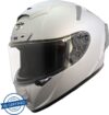 Steelbird SA-2 Aeronautics Motorbike Helmet(Matt Silver)