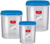 MILTON Plastic Grocery Container – 6 L, 8 L, 12 L(Pack of 3, Blue)