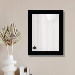 Creative Arts N Frames Small Size Rectangle Mirror For Cosmetic Shaving Make Up Bathroom And Indoor Use (Black 6X8Inch)