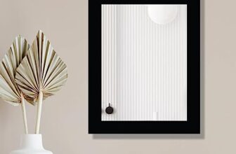 Creative Arts N Frames Small Size Rectangle Mirror For Cosmetic Shaving Make Up Bathroom And Indoor Use (Black 6X8Inch)