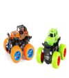Vgrassp Mini Monster Trucks Friction Powered Cars For Kids, Toddler Toys Inertia Car Toys (Stunt Car Pack Of 2)