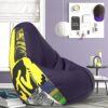 Comfybean Bag With Beans Filled Xxxl- Official: Mtv Bean Bags – For Young Adults – Max User Height : 5-5.8 Ft.-Weight : 60-70 Kgs(Model: Mtv_Artwork-16 – Indigo)