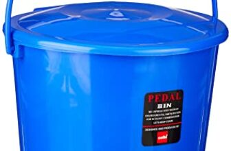 Cello Plastic Pedal Bin With Garbage Bucket – Small, 6 Litre, Blue, Set Of 1