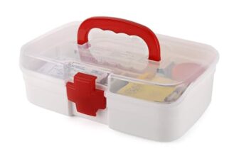 Primelife Medico Small First Aid Box, White, Plastic, Rectangular