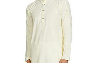 Luxrio Men’S Cotton Blend Solid Regular Fit Kurta (Kurtasolid12Bronze_38_Bronze