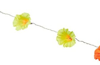 Tu Casa Dw-238-11 Daffoldil Flower String Light (Orange/White)