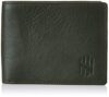 Nelle Harper Men’S Leather Bifold Wallet, Dark Green, (Nhmlwv008)