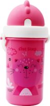1St Step Matte Collection Ideal For Montessori Bpa Free Polypropylene Soft Straw Sipper With Twin Handles For Easy Grip(Pink)
