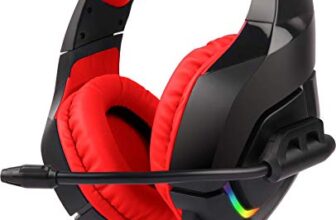 Zebronics Zeb-Rush (Red) Premium Wired Gaming On Ear Headphone With Rgb Leds, Dual 3.5Mm Jack, Converter Pin, Cushion Headband, Volume Controller, Adjustable Mic, 40Mm Neodymium Drivers