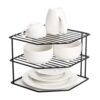 Wonderstand 3-Tier Gi Steel Corner Storage Rack: A Versatile Solution To Organize Kitchen Plate And Dishes
