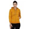Clotth Theory Women’S Cotton Neck Hooded Sweatshirt (Ctwhd_023_Mustard_L)