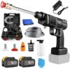 Kapicon 25V Portable Pressure Washer With Rechargeable Battery | Cordless Pressure Washer Gun | Handheld Pressure Washer For Car Floor Cleaning |Cordless Power Washer Gun | Car Washer Gun