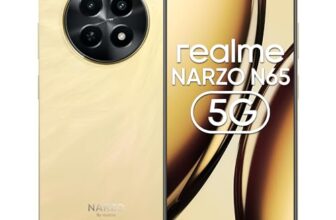 Realme Narzo N65 5G (Amber Gold 6Gb Ram, 128Gb Storage) India’S 1St D6300 5G Chipset | Ultra Slim Design | 120Hz Eye Comfort Display | 50Mp Ai Camera| Charger In The Box