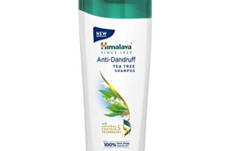 Himalaya Anti-Dandruff Tea Tree Shampoo, Removes Up To 100% Dandruff, Soothes Scalp & Nourishes Hair, With Tea Tree Oil And Aloe Vera, For Men And Women, 180Ml