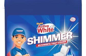 Active White – Shimmer Toilet Cleaner, 5L Mega Jar