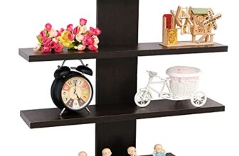 Ebee Engineered Wood Lifestyle Wall Shelf/Bookshelf/Display Rack, 4 Shelves (Model: 4 Shelf Ws)