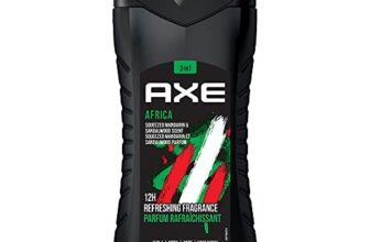 Axe Africa 3 In 1 Body, Face & Hair Wash For Men, Long-Lasting Refreshing Mandarin & Sandalwood Fragrance For Up To 12Hrs, Natural Origin Ingredients, Removes Odor & Bacteria, No Parabens, Dermatologically Tested, 250Ml
