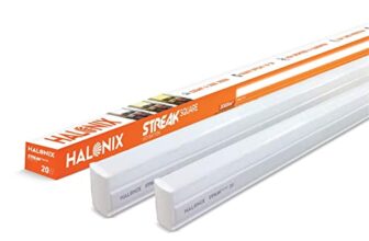 Halonix 20-Watt Led Batten/Tubelight | Streak Square 4-Ft Led Batten For Living Room & Bedroom | Cool Day Light, Pack Of 2