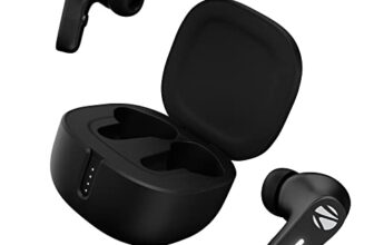 Zebronics Sound Bomb 7 Bluetooth Tws In Ear Earbuds With 40H Playtime, Enc Mic, Rapid Charge, Upto 50Ms Gaming Mode, Flash Connect, Voice Assistant, Smooth Touch Control, Bt V5.2, Type C (Black)