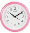 Kadio Analog 20 Cm X 20 Cm Wall Clock (Pink, With Glass, Standard).
