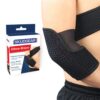 Skudgear Elbow Brace – Black| Compression Support Sleeve Men Women | Arm Support Sleeves For Elbow Pain Relief | Sports Gym | Elbow Treatment | Tennis Elbow | Non-Toxic Material (1 Count (Pack Of 1))