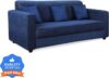 Flipkart Perfect Homes Bergen Fabric 3 Seater  Sofa(Finish Color – Blue, DIY(Do-It-Yourself))