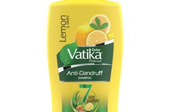 Dabur Vatika Lemon Anti-Dandruff Shampoo – 1L | Reduces Dandruff From 1St Wash | Moisturises Scalp | Provides Gentle Cleansing, Conditioning & Nourishment To Hair