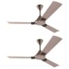 Ecolink AiroZephyr 1200mm Decorative Ceiling Fan|BEE 1 star Rated Energy Efficient Ceiling Fan|Superior Air Delivery (Topaz Gold)