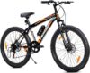 LEADER Beast MultiSpeed Bike with FS & DD Brake 26 T Mountain Cycle(7 Gear, Black, Only Front Suspension)