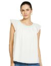Marks & Spencer Pure Cotton Regular Fit Vest Top T415189WIVORY_(10) Ivory