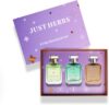 Just Herbs Pure Fragrances Energising & Relaxing Trio Perfume Set of 3 – 50ML Eau de Parfum  –  150 ml(For Men & Women)
