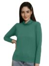 Fabflee Women’s Western Standard Length Tops (FB-Lycra-744_XL_Green