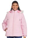 Cazibe Women’s Nylon Standard Length Jacket Light Pink M –