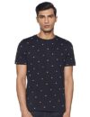 Red Tape Men’s Printed Regular Fit T-Shirt (RHP0091_Black S)