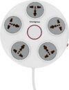 Crompton Power C 5  Socket Extension Boards(White, Grey, 2 m)