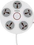 Crompton Power C 5 Socket Extension Boards(White, Grey, 2 m)