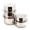 KCL Stainless Steel Cookware Tope Set with SS Lid for Cook – 10ps