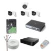 JK Vision 5MP CCTV IP Camera Full Set, 3 Bullet 1 Dome, 5 Channel NVR, 4 Port POE, 1TB Hard Disk, Cat6 Cable, 8 RJ45 Connector
