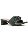 Red Label Womens Heather Mule DARK GREEN Mule Slipper – 7 UK