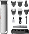 One Plus OP 511 Cordless Professional 8 in 1 Grooming Kit Washable Trimmer 120 min  Runtime 4 Length Settings(Silver)
